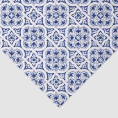 Papier Mousseline Tuile bleue portugaise (Détail)