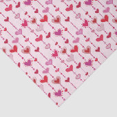 Papier Mousseline Tuiles de coeur (Détail)