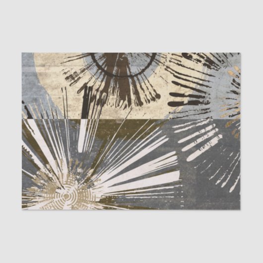 Papier Mousseline Tuiles d'éclatement I (Recto)