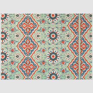 Papier Mousseline Tuiles portugaises tissu de découpage