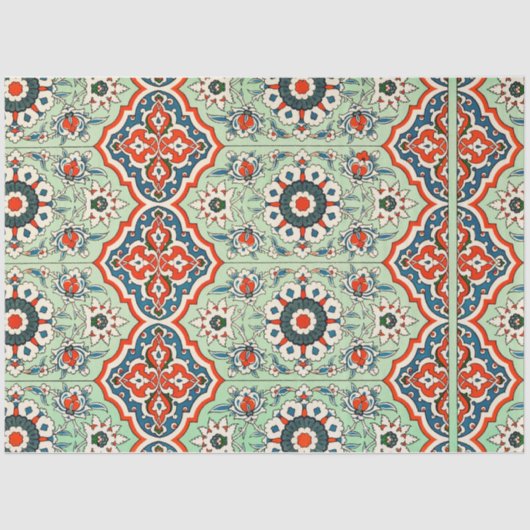 Papier Mousseline Tuiles portugaises tissu de découpage (Recto)