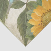 Papier Mousseline Tulipe de tournesol Fleurs d'oiseaux Ephémère Déco (Détail)