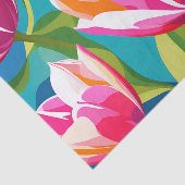 Papier Mousseline Tulipe Énergétique Gras Pop Art (Détail)