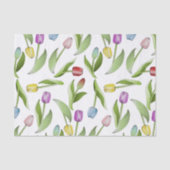 Papier Mousseline Tulipe Fleur Colorée Moderne (Recto)