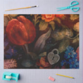 Papier Mousseline Tulipe florale foncée (Artisanat)