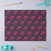 Papier Mousseline Tulipe rose foncé (Artisanat)