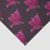 Papier Mousseline Tulipe rose foncé (Détail)