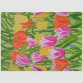 Papier Mousseline Tulipes  (Recto)