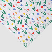 Papier Mousseline Tulipes Colorées (Détail)