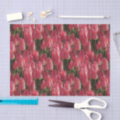 Papier Mousseline Tulipes roses florales (Artisanat)
