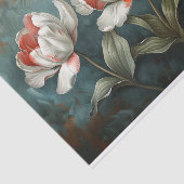 Papier Mousseline Tulipes rouge et blanc Fleurs de bande Découpage (Détail)