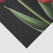 Papier Mousseline Tulipes rouges (Détail)