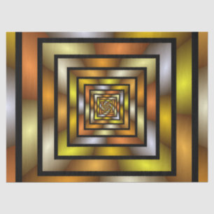 Papier Mousseline Tunnel lumineux coloré Trippy Fractal Graphisme