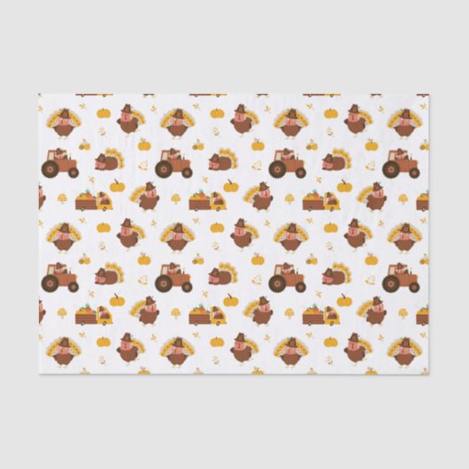 Papier Mousseline Turclés Thanksgiving (Recto)