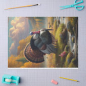 Papier Mousseline Turquie sauvage par peinture de flux (Artisanat)