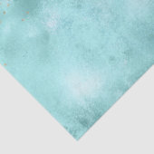 Papier Mousseline Turquoise Aqua Gold Glam Parties scintillant étinc (Détail)