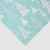 Papier Mousseline Turquoise Arbre de Noël Motif n° 6 ID1009 (Détail)