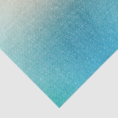 Papier Mousseline Turquoise Blanc Aqua Blue Starfish Beach Mariage (Détail)