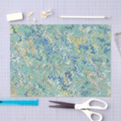 Papier Mousseline Turquoise bleu turquoise vert chic Motif unique  (Artisanat)