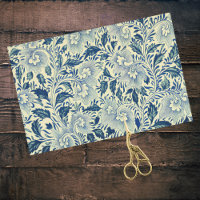 Turquoise Blue Foliing Feuille Vintage chinois orn