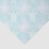 Papier Mousseline Turquoise douce Motif (Détail)