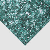 Papier Mousseline Turquoise élégant Parties scintillant Shimmer Moti (Détail)