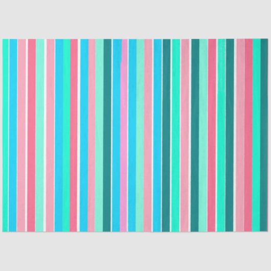 Papier Mousseline Turquoise et rose (Recto)