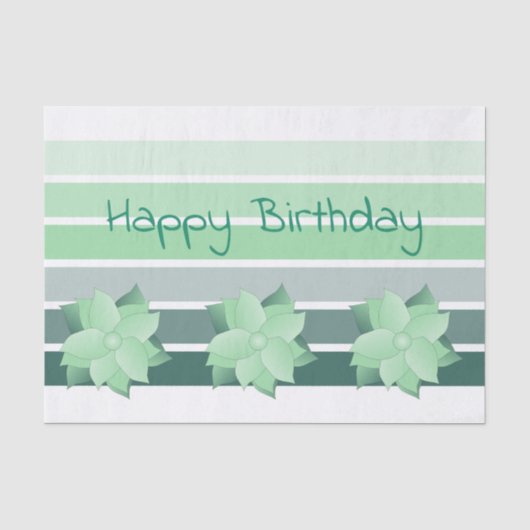 Papier Mousseline Turquoise et vert menthe (Recto)