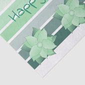 Papier Mousseline Turquoise et vert menthe (Détail)