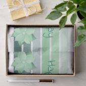 Papier Mousseline Turquoise et vert menthe (Cadeau)