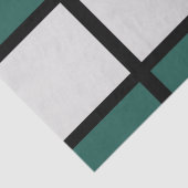 Papier Mousseline Turquoise gris noir À damiers Motif (Détail)