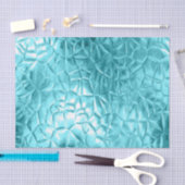 Papier Mousseline Turquoise,métallique,belle,élégante,moderne,tendan (Artisanat)