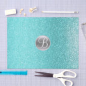 Papier Mousseline Turquoise Parties scintillant Aqua Étincelle Glam (Artisanat)