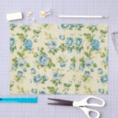 Papier Mousseline turquoise, sarcelle d'hiver, cru floral, (Artisanat)