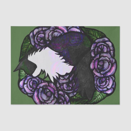 Papier Mousseline Tuxedo Chat Chats chats noir et blanc (Recto)