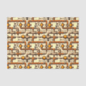 Papier Mousseline Tuyaux à vapeur industriels Motif BM6 Découpage (Recto)