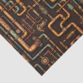 Papier Mousseline Tuyaux en vapeur motif (Détail)