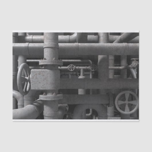 Papier Mousseline Tuyaux et valves (Recto)