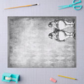 Papier Mousseline Tweedledee et Tweedledum Wonderland Decoupage (Artisanat)