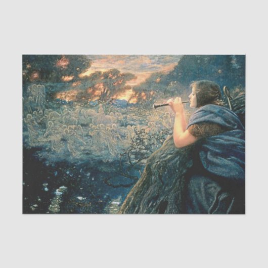 Papier Mousseline “Twilight Fantasy” d'Edward Robert Hughes (Recto)
