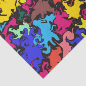 Papier Mousseline Twirl coloré Abstrait / (Détail)