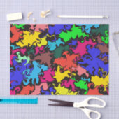 Papier Mousseline Twirl coloré Abstrait / (Artisanat)