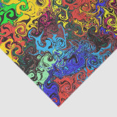 Papier Mousseline Twirlers colorés Abstraits / (Détail)