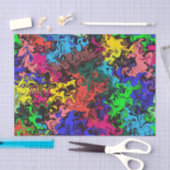 Papier Mousseline Twirly coloré Abstrait / (Artisanat)