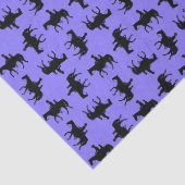 Papier Mousseline Two Cowboys on Horseback Silhouettes - Periwinkle  (Détail)