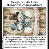 Papier Mousseline Two Cute Country Christmas Snowmen DY9R Decoupage