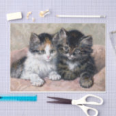 Papier Mousseline Two Kittens ・ Henriette Ronner-Knip (1821-1909) (Artisanat)