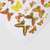 Papier Mousseline Types de papillons Collection Rouge Jaune (Détail)