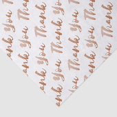 Papier Mousseline Typographie de script de Merci papier Tissu (Détail)