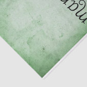 Papier Mousseline Typographie manifeste de l'aquarelle verte désaffe (Détail)